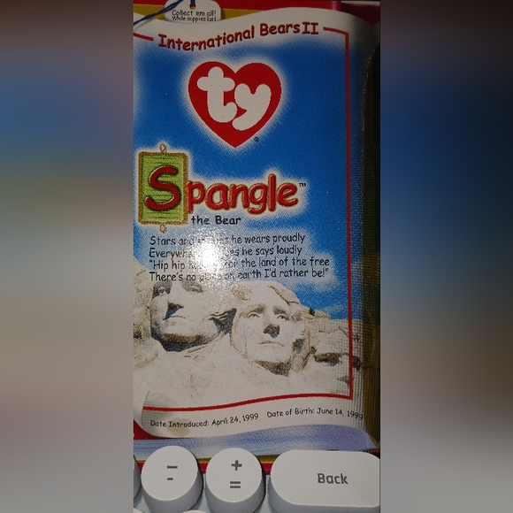 Spangle the bear beanie baby - Picture 1 of 2